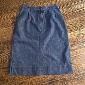 Vintage Koret City Blues Classic Denim Pencil Skirt